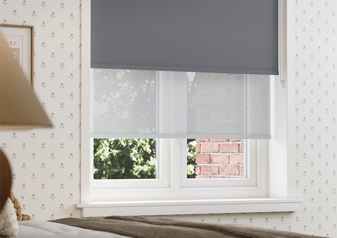 Rimini (Blackout), Storm Cloud & Optima Tide - Double Roller Blind - Image 5